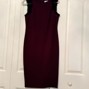 Calvin Klein Sleeveless Purple Dress